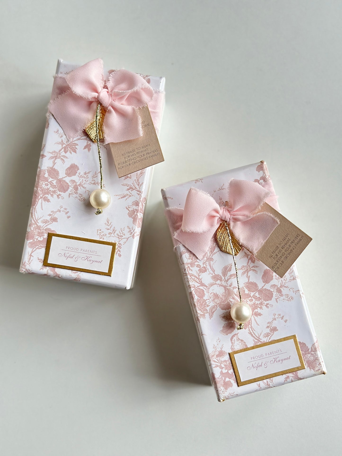 Birth Announcement Favour Boxes