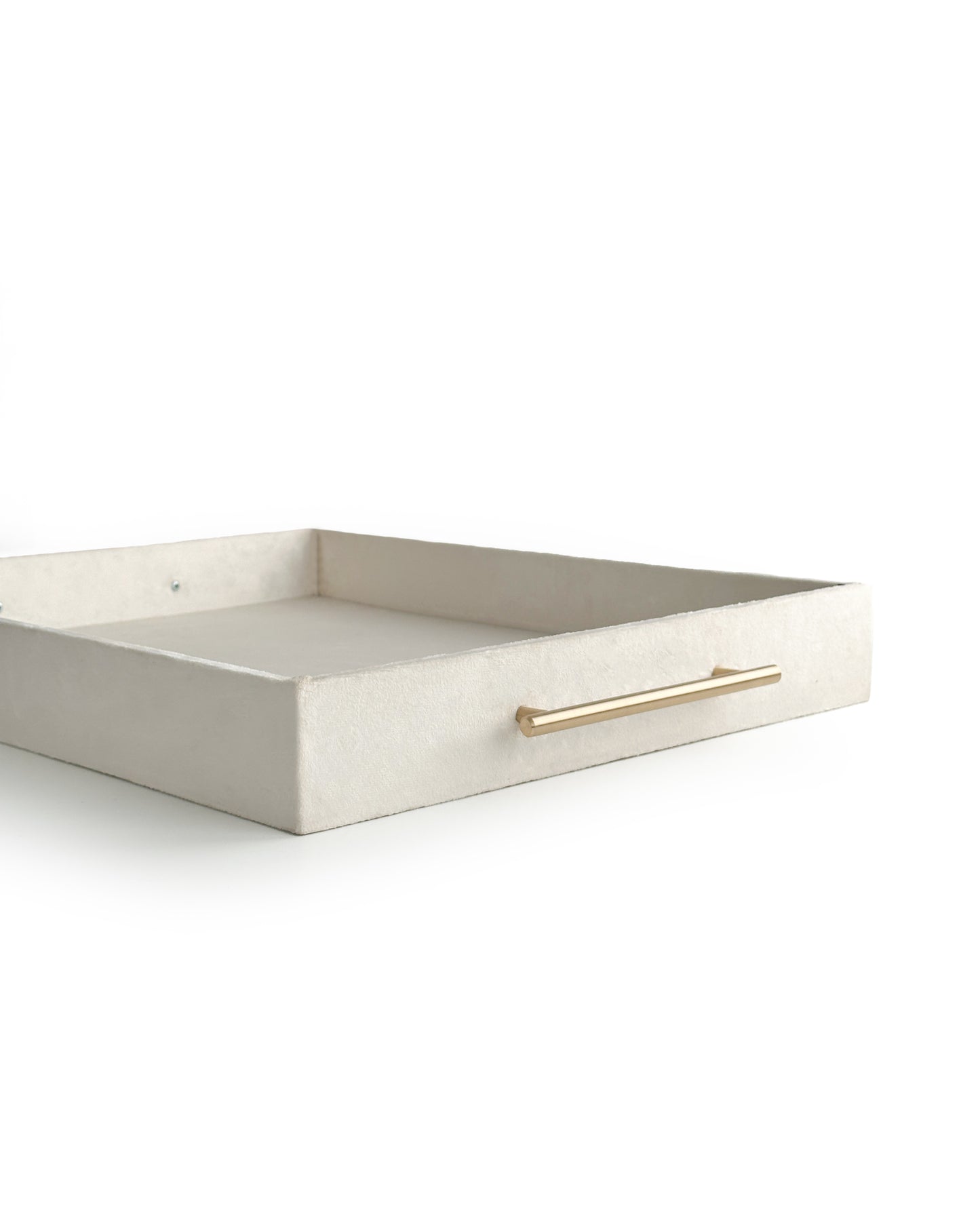Upholstered Suede Tray