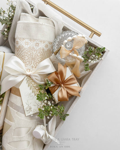 Luxe Hajj & Umrah Tray - Ivory