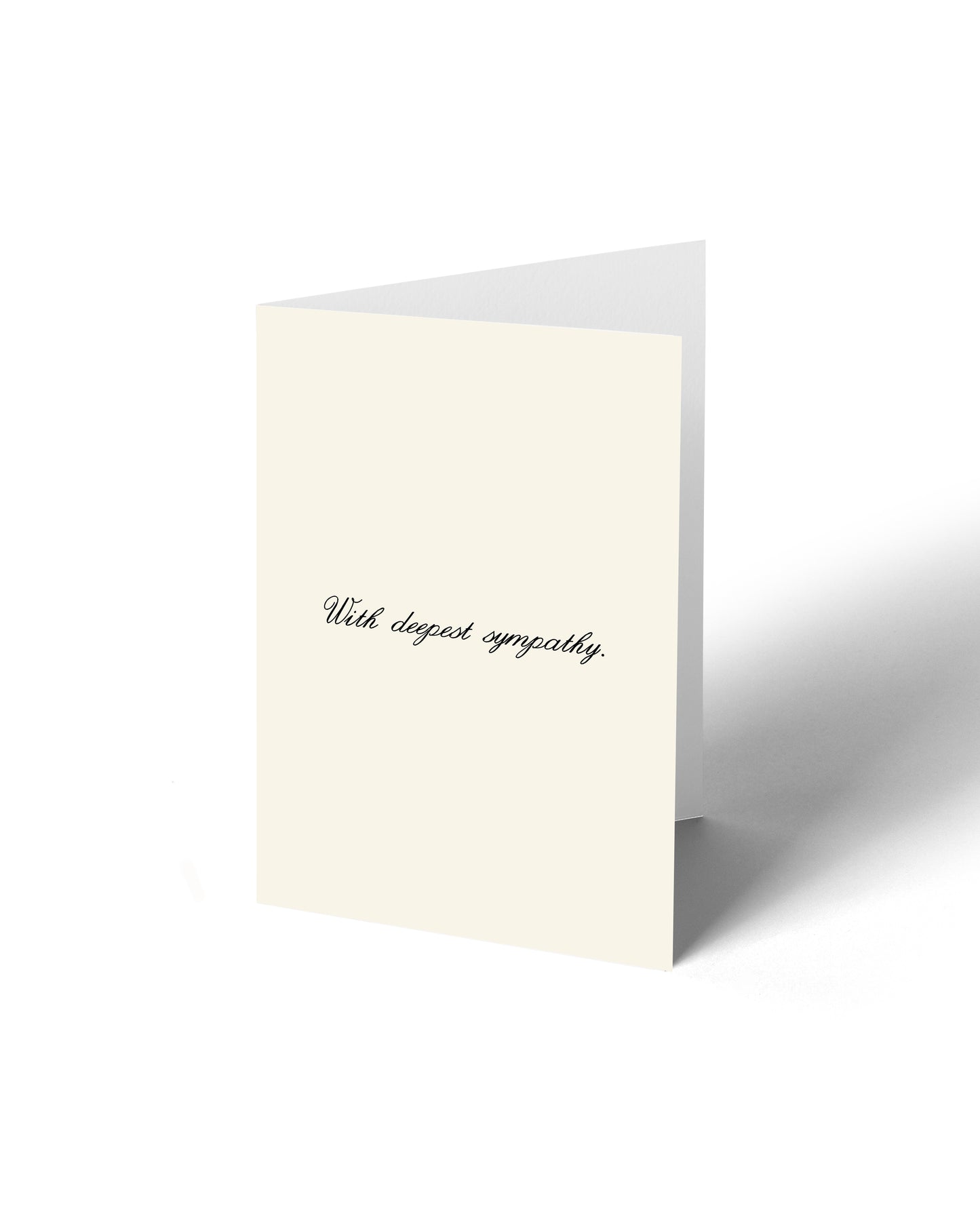 Greeting Card - With deepest sympathy