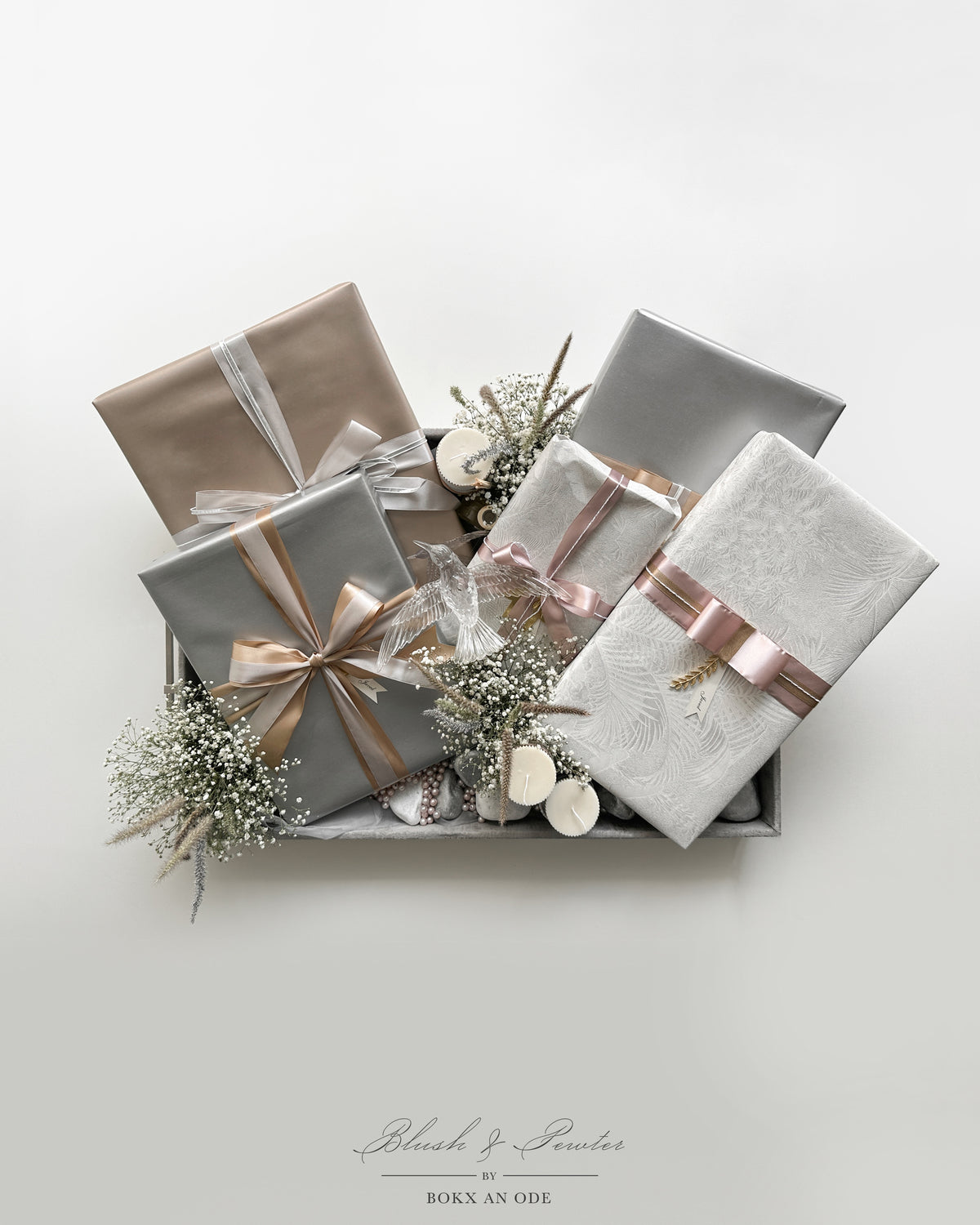 Blush & Pewter