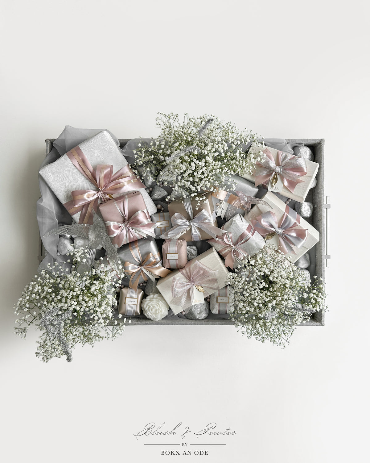 Blush & Pewter