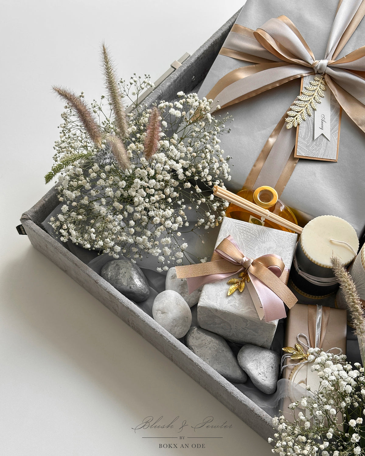 Blush & Pewter