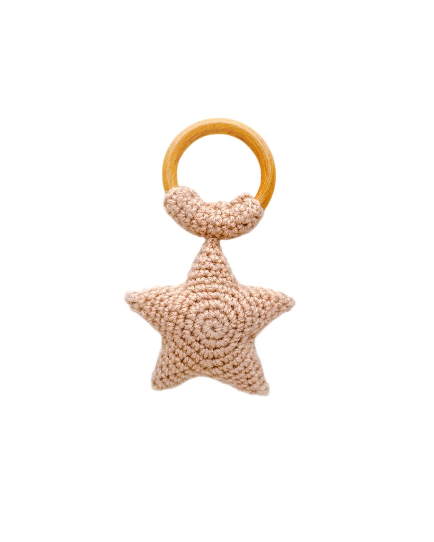Brown Star Crochet Rattler