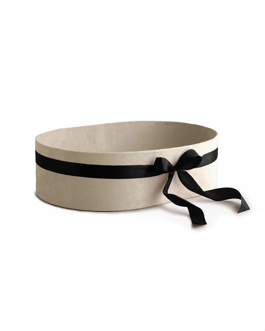 Upholstered Suede Basket