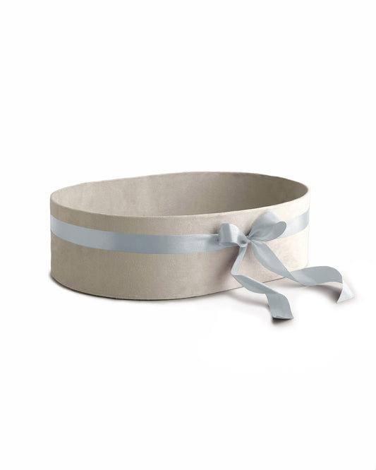 Upholstered Suede Basket