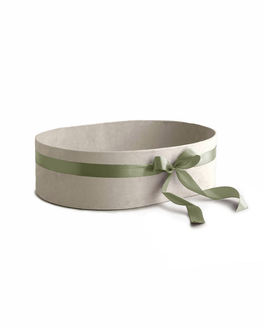 Upholstered Suede Basket