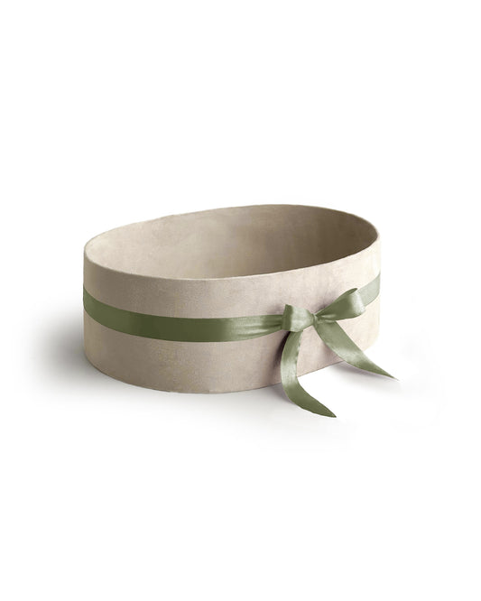 Upholstered Suede Basket