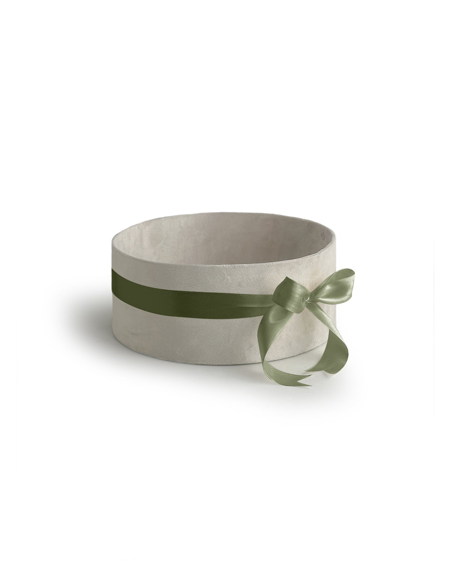 Upholstered Suede Basket