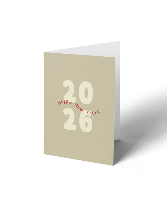Greeting Card - Happy New Year 2026