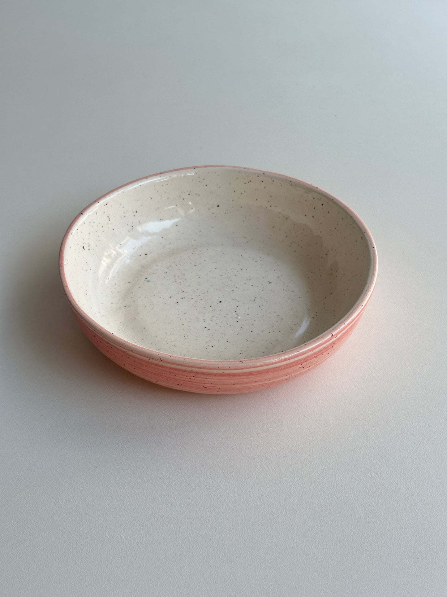 Pink plate bowl