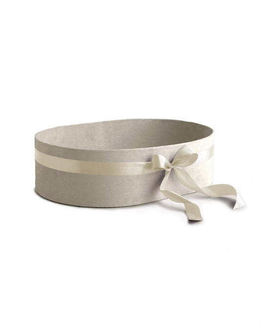 Upholstered Suede Basket