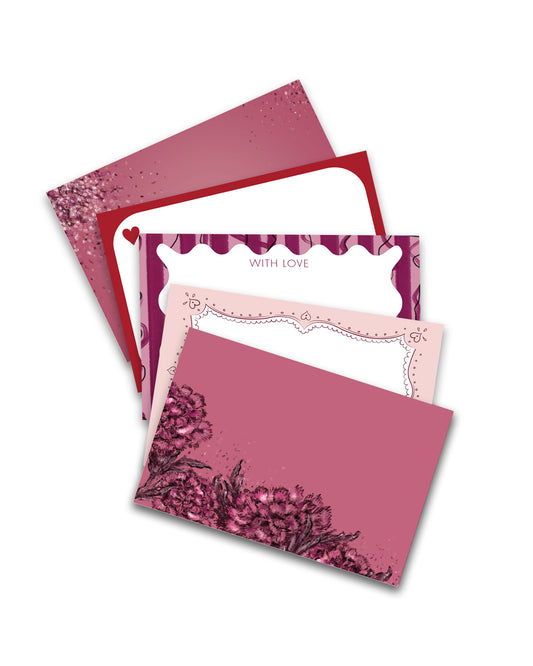 Set of 5 mini note cards