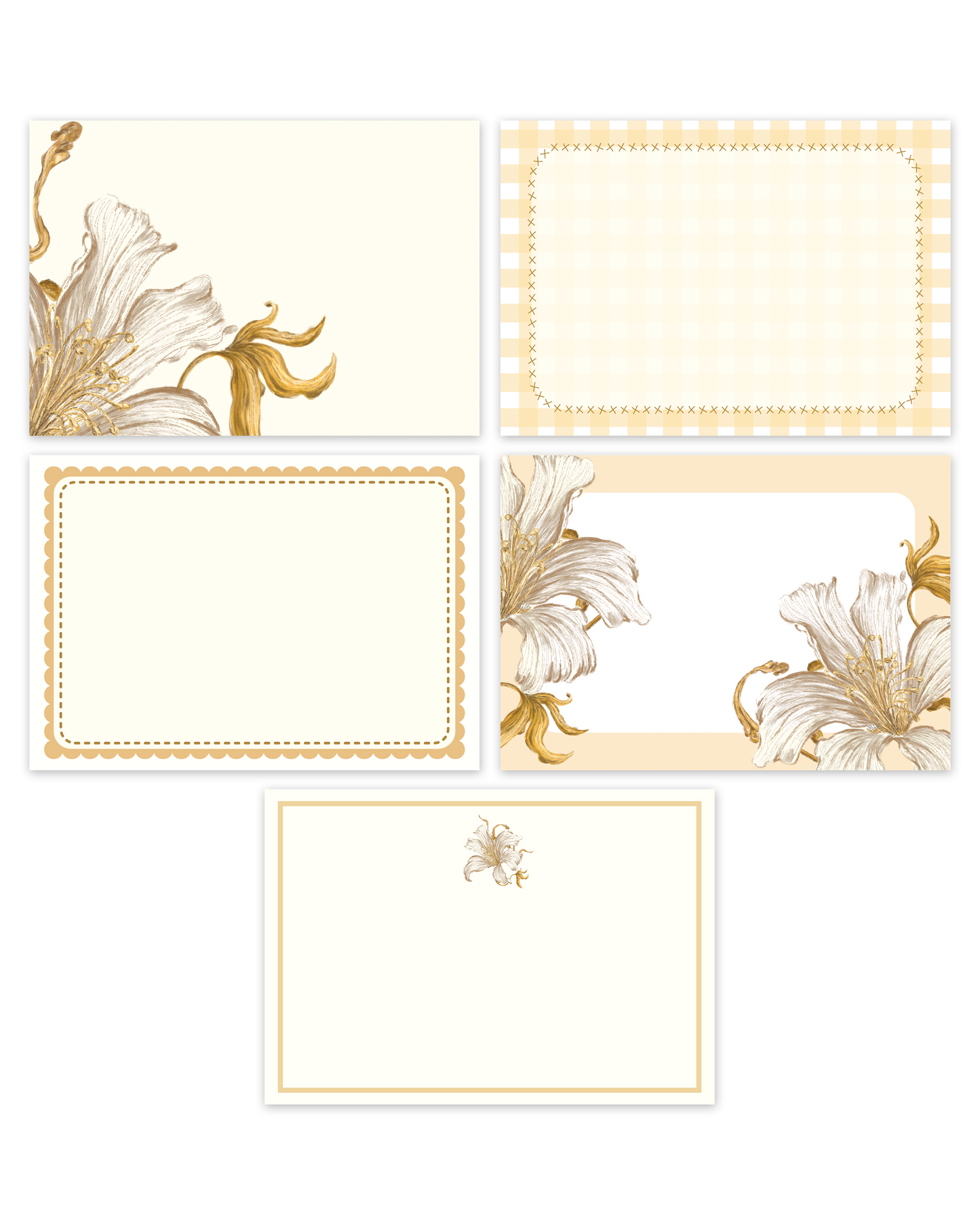 Set of 5 Mini Note Cards