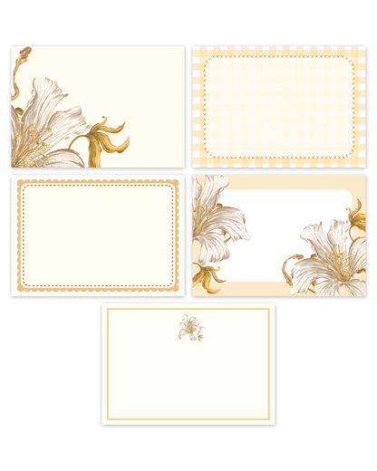 Set of 5 Mini Note Cards