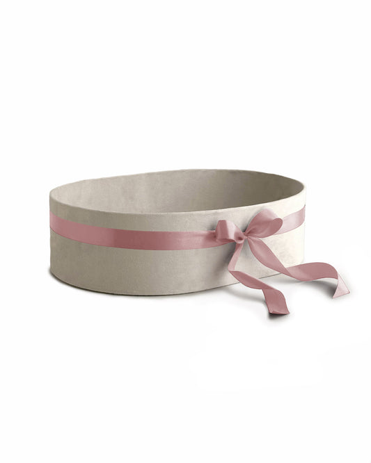 Upholstered Suede Basket
