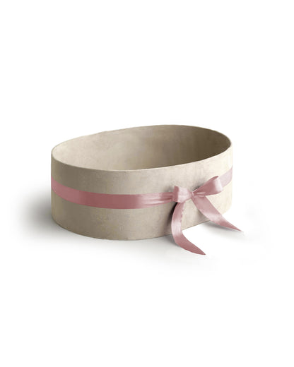 Upholstered Suede Basket