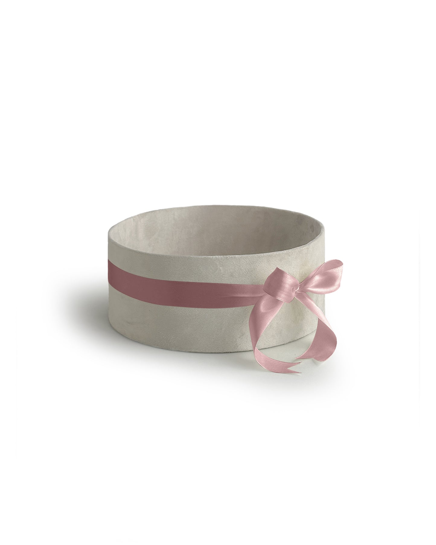 Upholstered Suede Basket