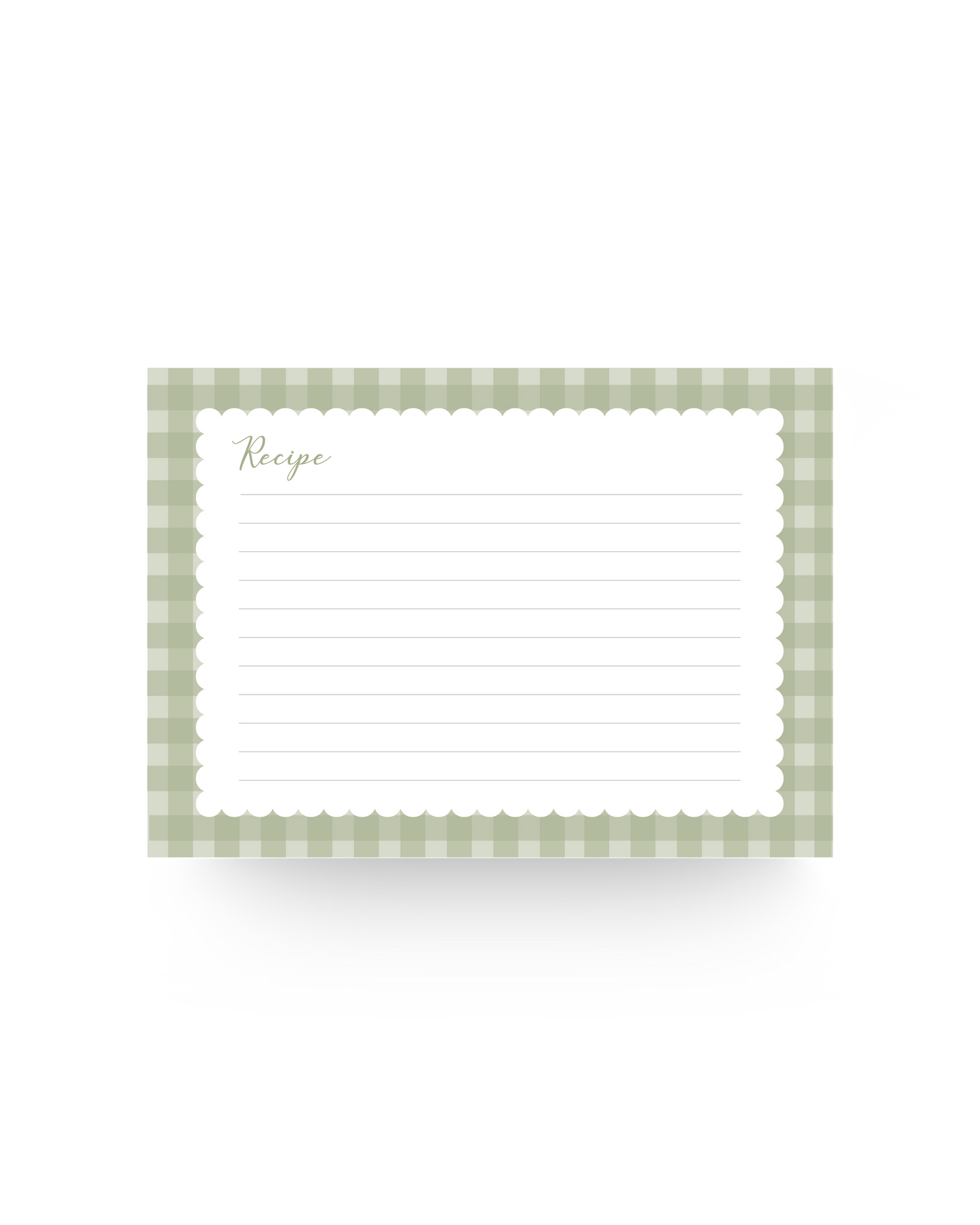 Set of Recipe Cards - A