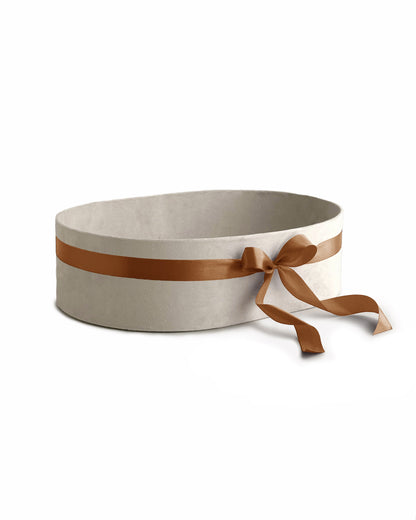 Upholstered Suede Basket