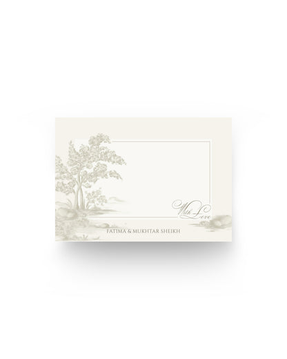 Set of Mini Note Cards - A