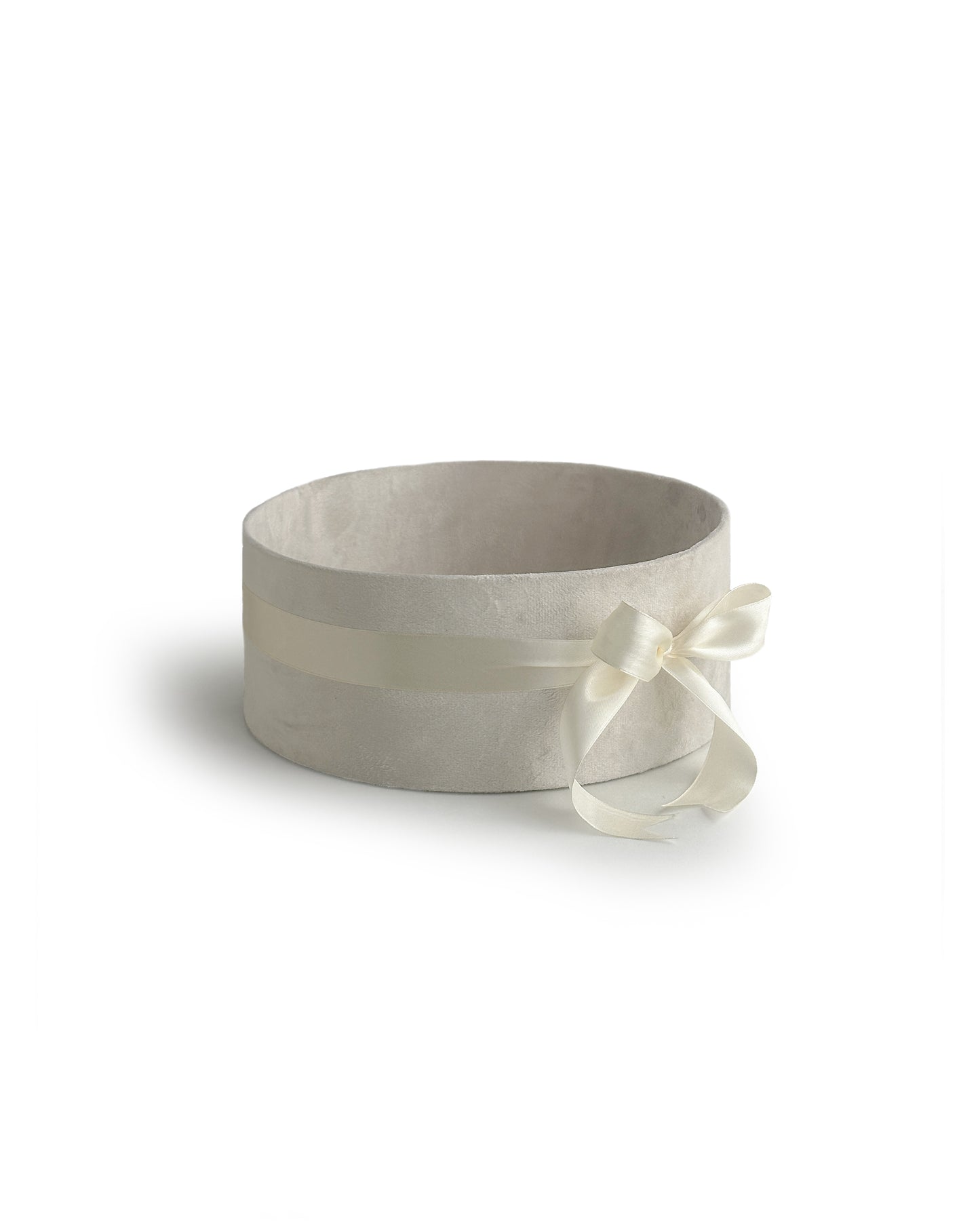 Upholstered Suede Basket