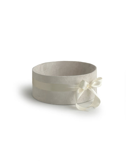 Upholstered Suede Basket