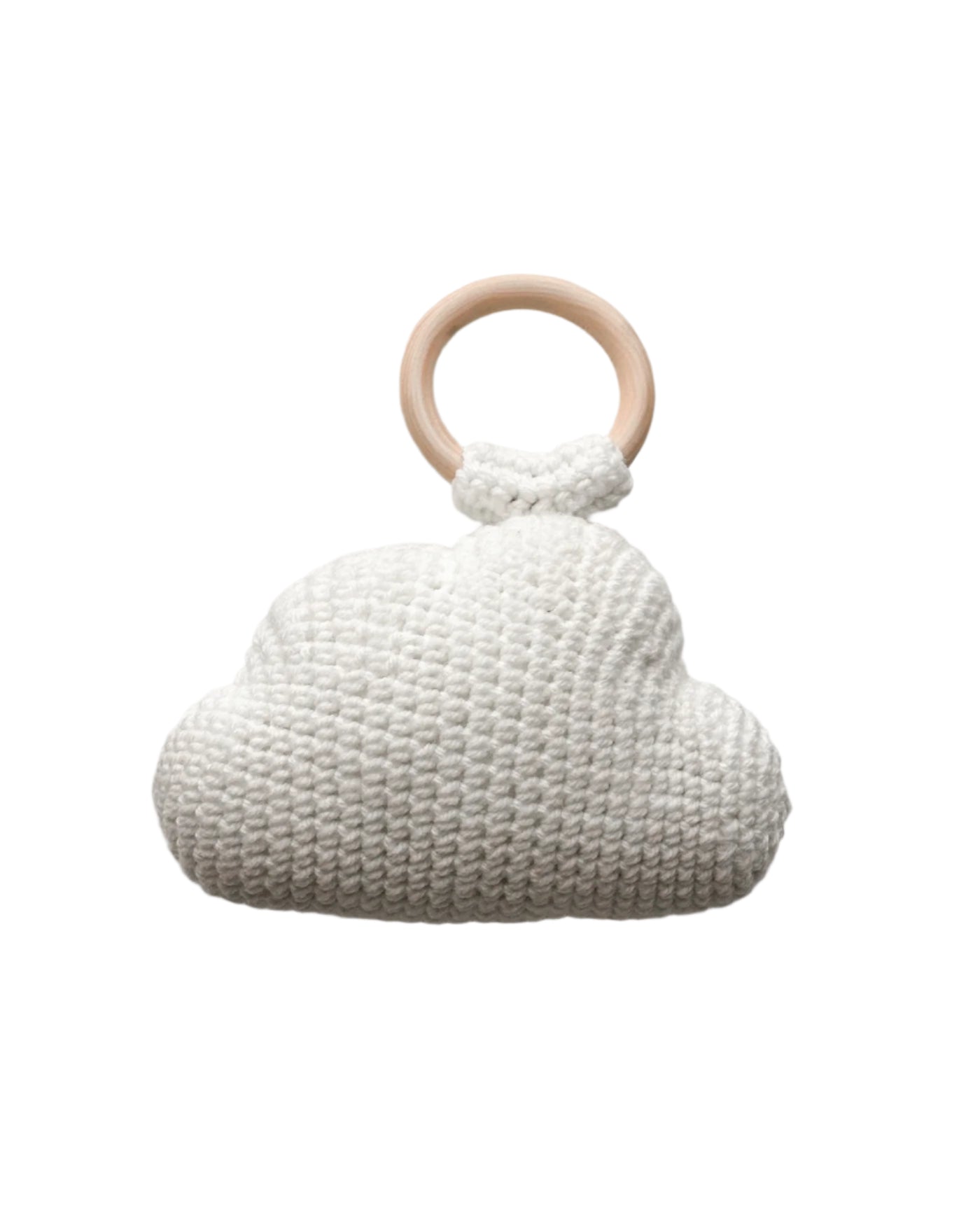 Big White Cloud Crochet Rattler