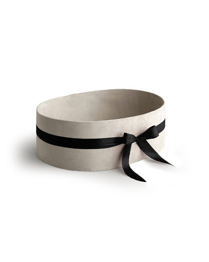 Upholstered Suede Basket