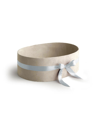 Upholstered Suede Basket