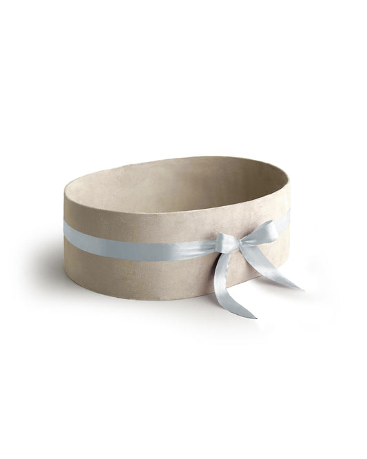 Upholstered Suede Basket
