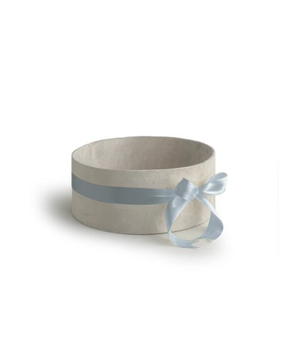 Upholstered Suede Basket