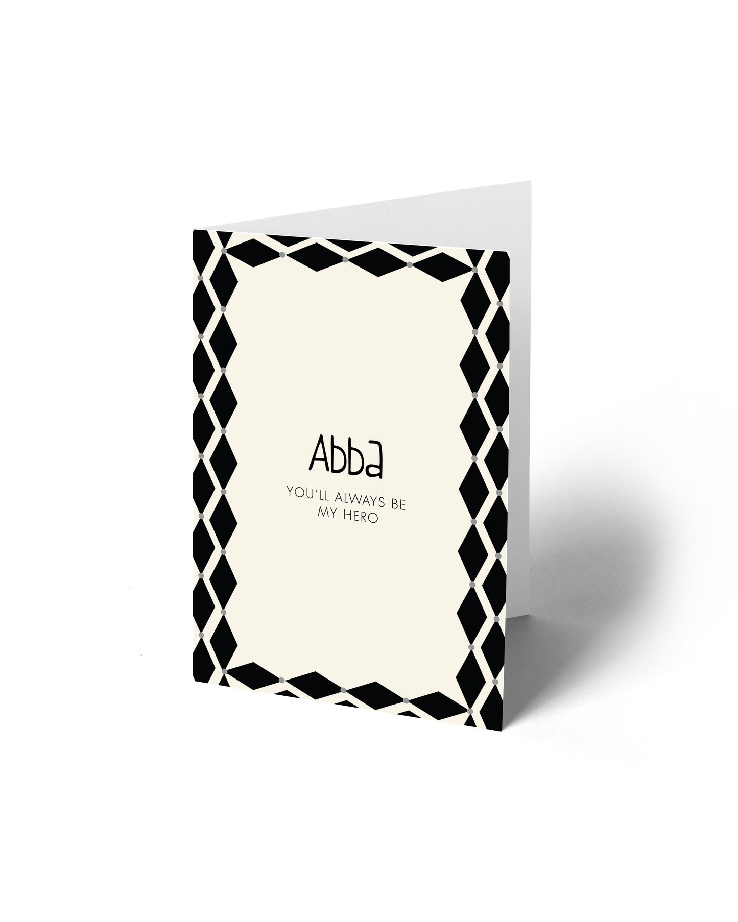 Greeting Card - Abba You'll Always Be My Hero