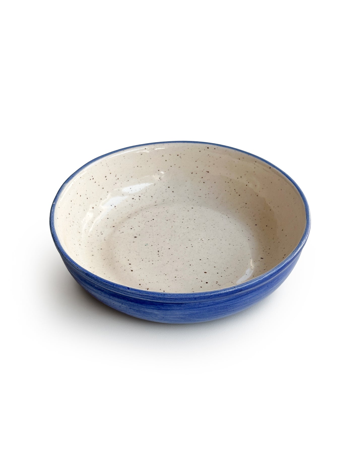 Blue plate bowl
