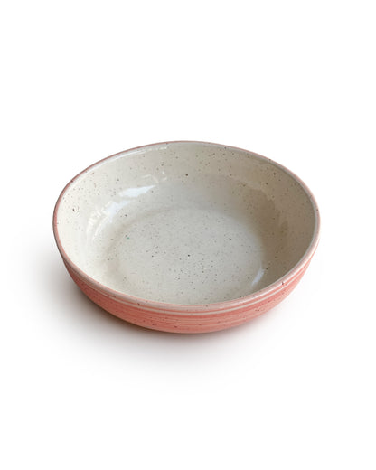 Pink plate bowl