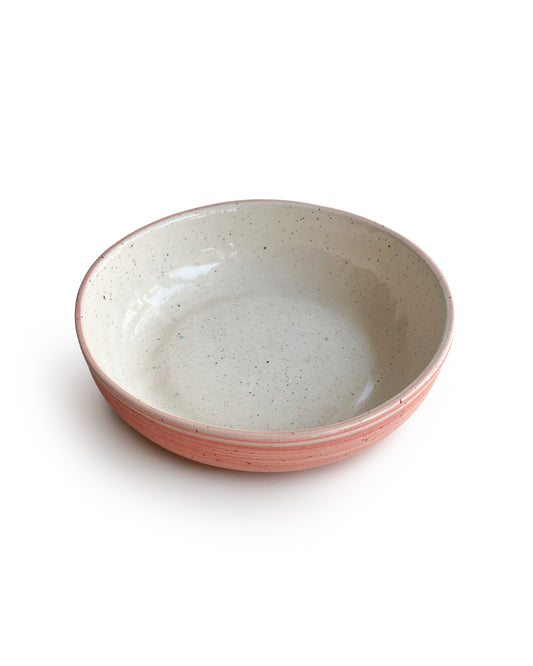 Pink plate bowl