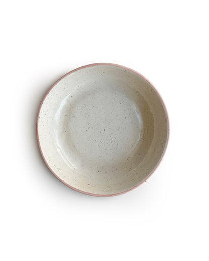 Pink plate bowl