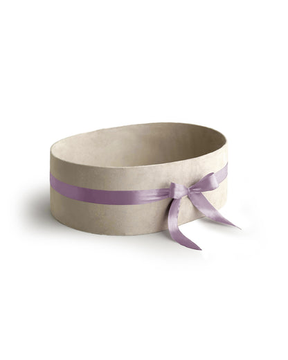 Upholstered Suede Basket