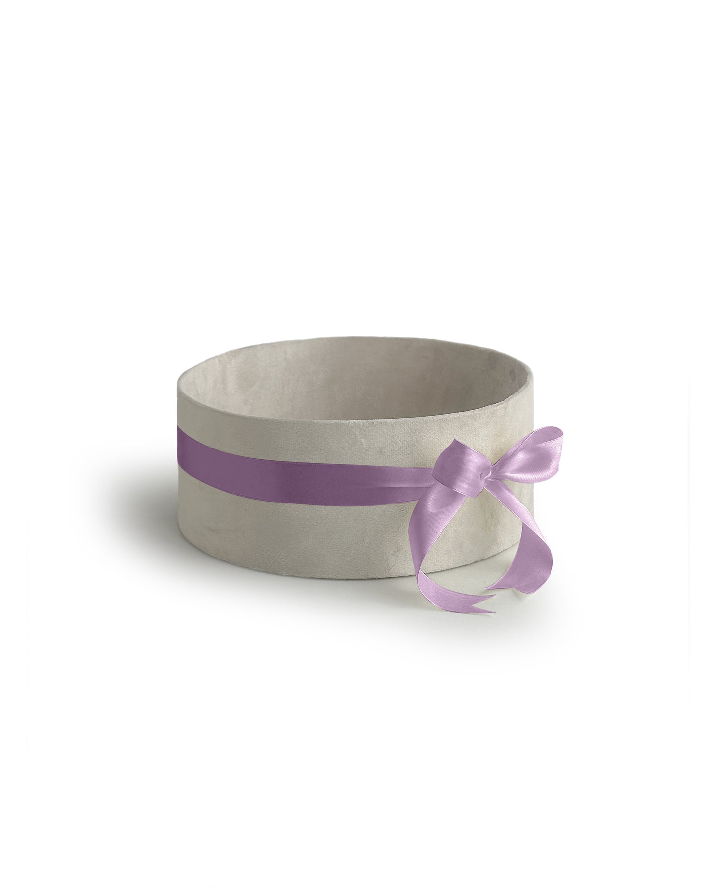 Upholstered Suede Basket