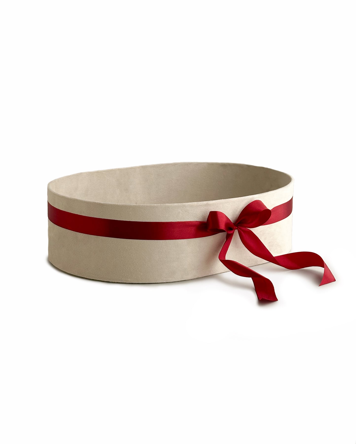 Upholstered Suede Basket