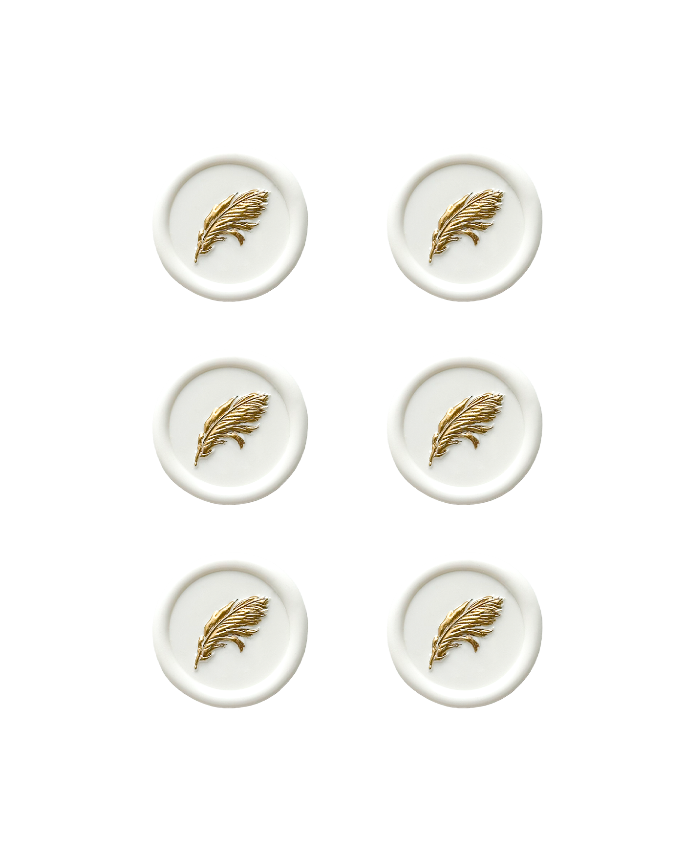 Wax Seals - Gold Feather