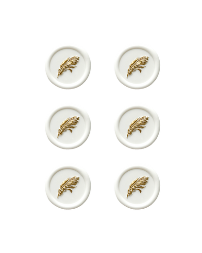 Wax Seals - Gold Feather