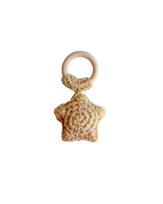 Brown Star Crochet Rattler