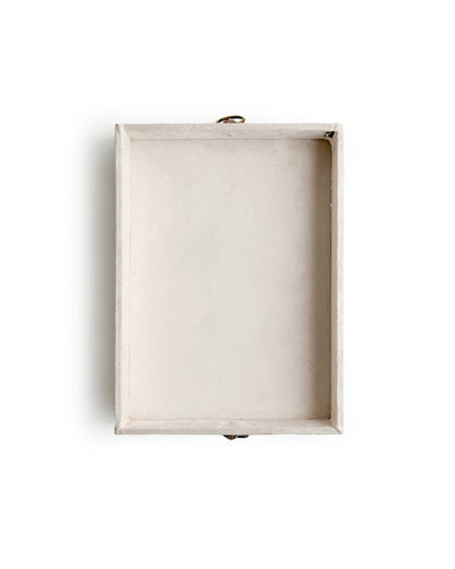 Upholstered Suede Tray