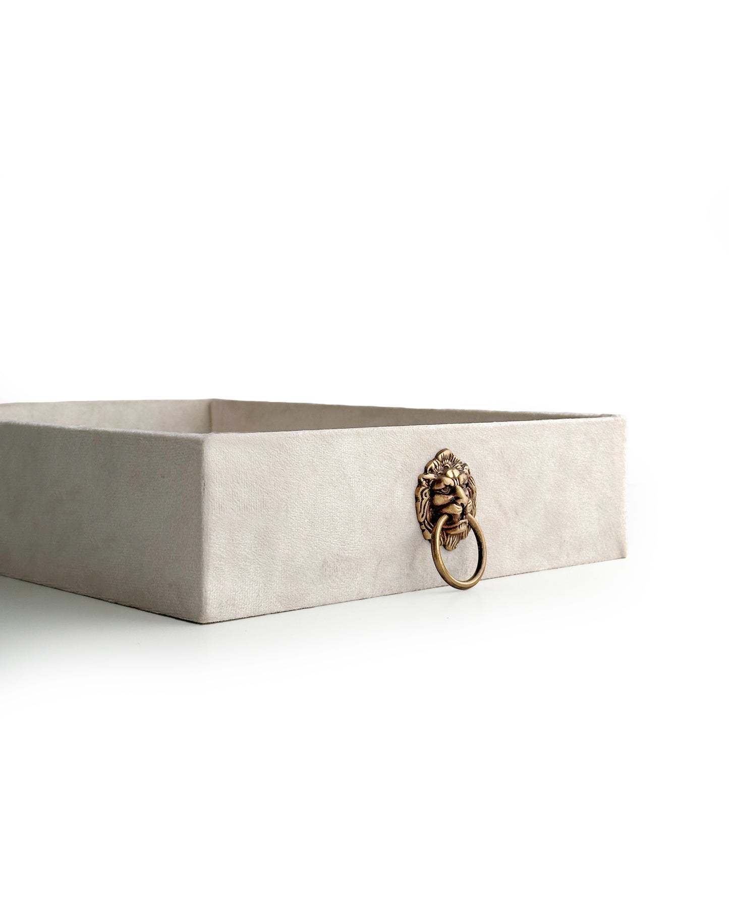 Upholstered Suede Tray