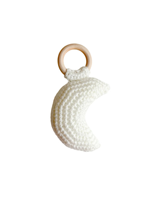 Small Moon Crochet Rattler